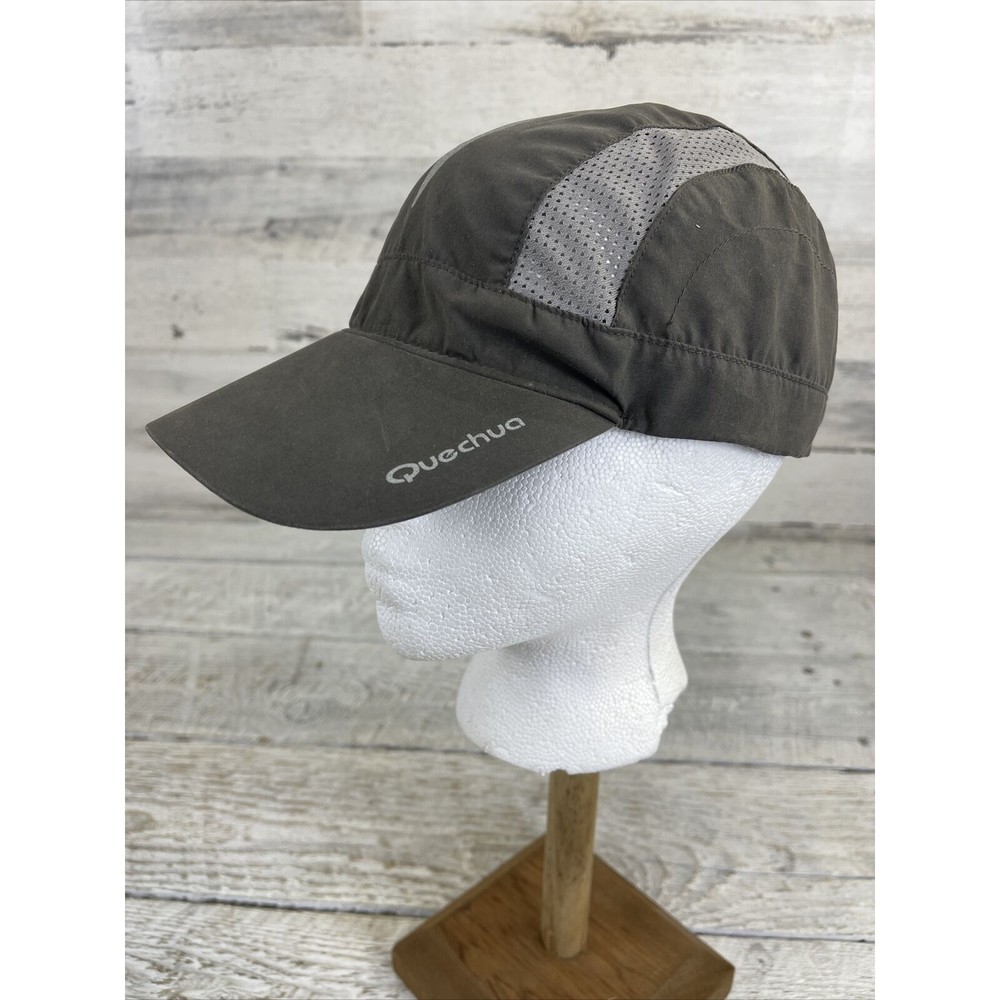 QUECHUA hat 5-panel Style Lightweight Adjustable Cap Hat Running Gray Phantom